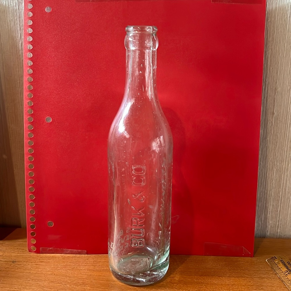 Burk & Co. Vintage 9” Bottle